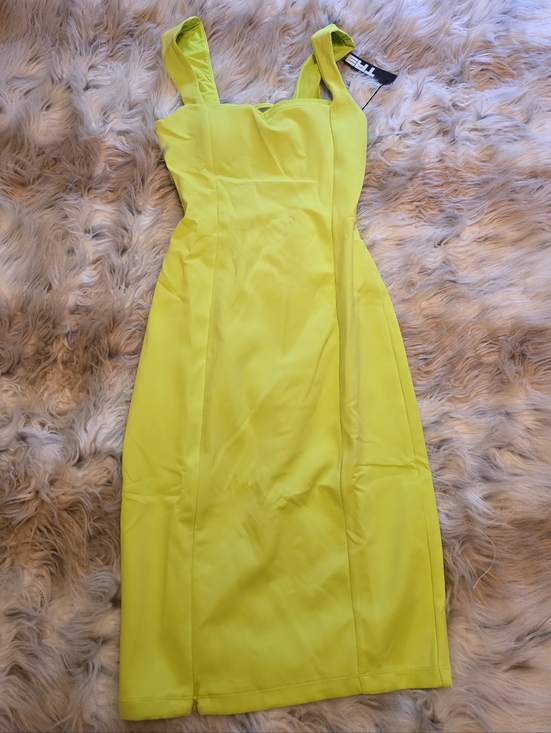 Ta3 Dresses & Skirts - Ta3 Squarey Pencil Dress In Acid